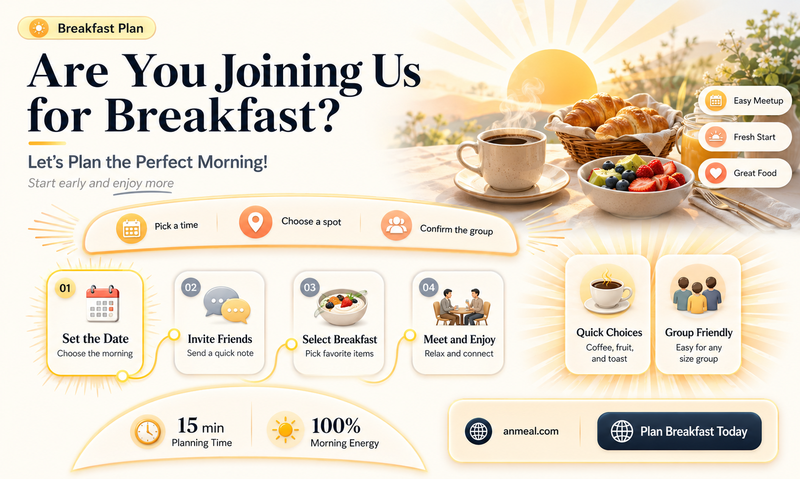 are yiu coming for breakfast