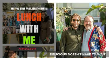 Reconnecting Over Lunch: Are You Still Available?