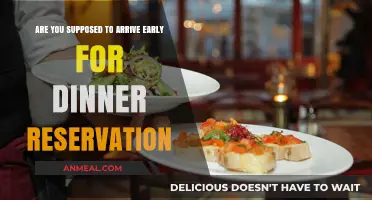 Dinner Reservations: Should You Arrive Early or Right on Time?