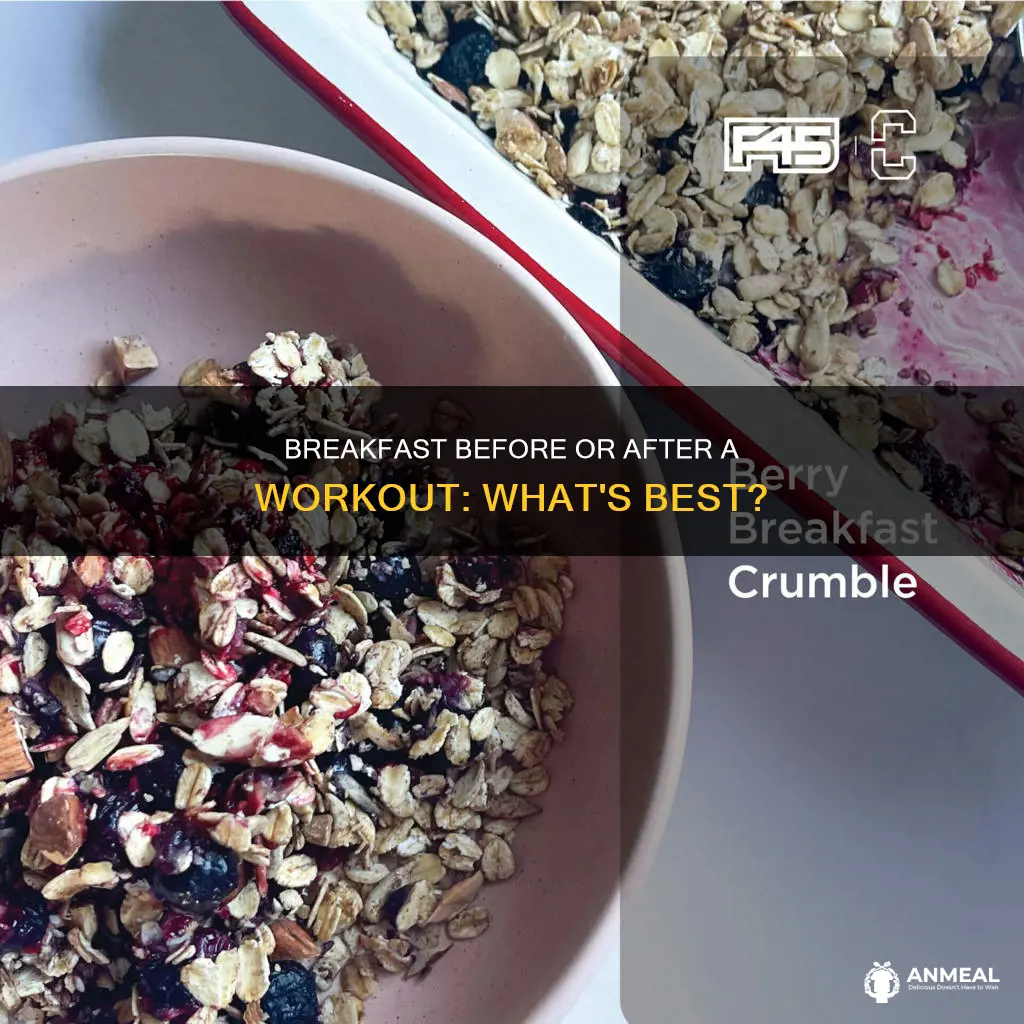 are you supposed to workout before or after breakfast