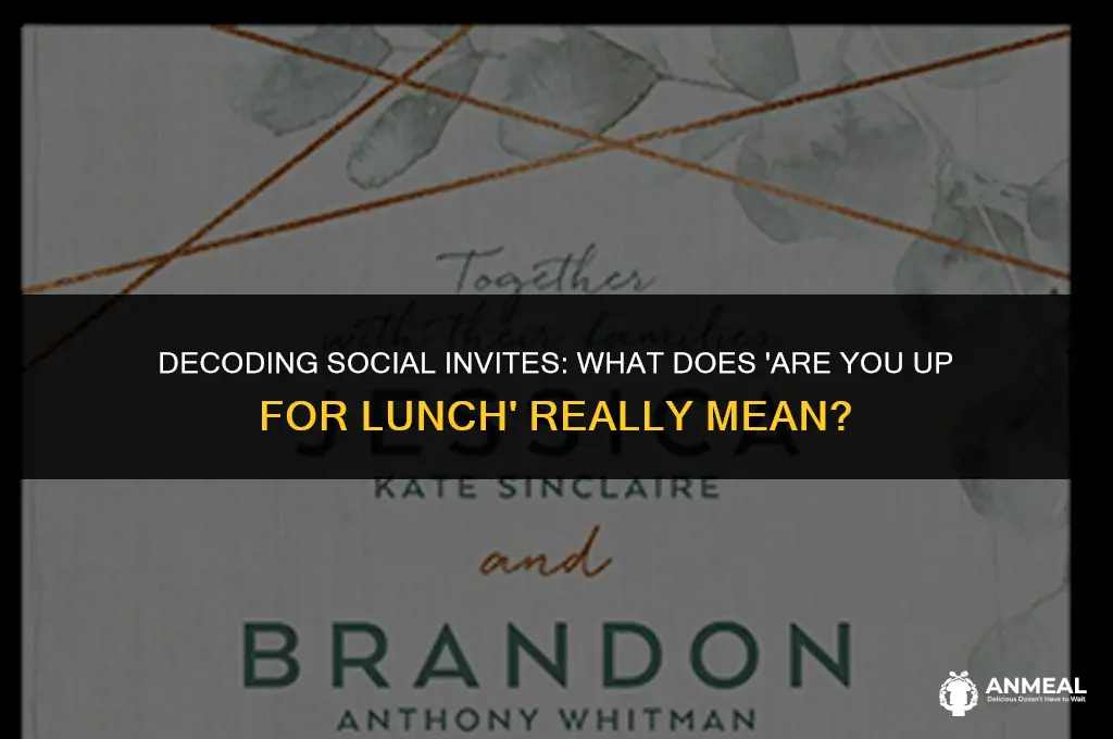 are you up for lunch meaning