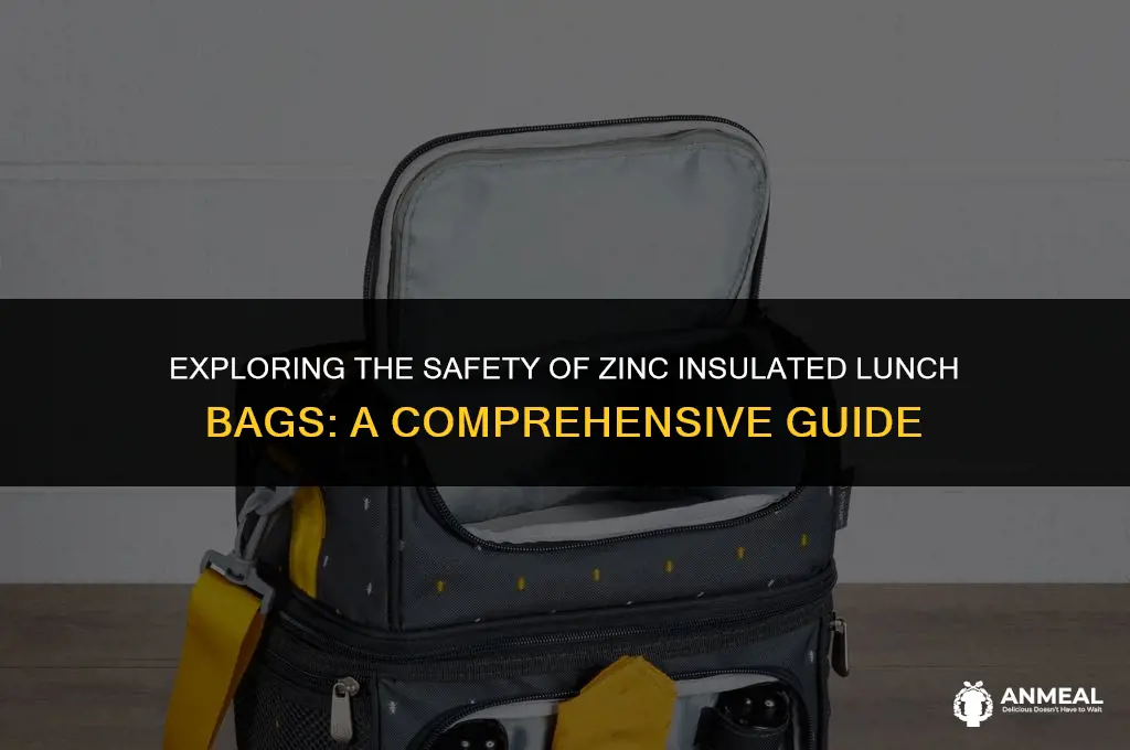 are zinc insulated lunch bags safe