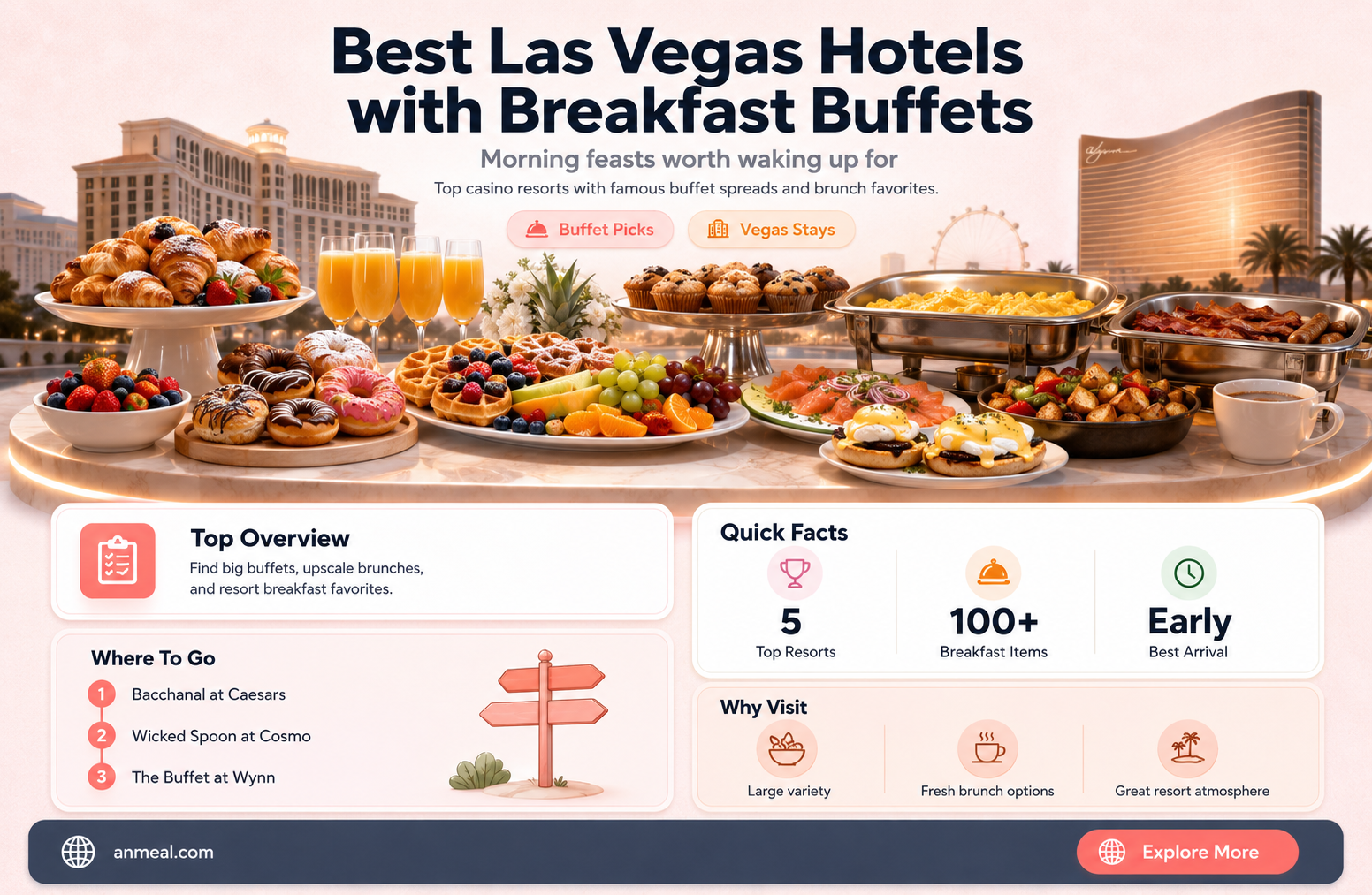 are there any hotels in las vegas with breakfast buffet