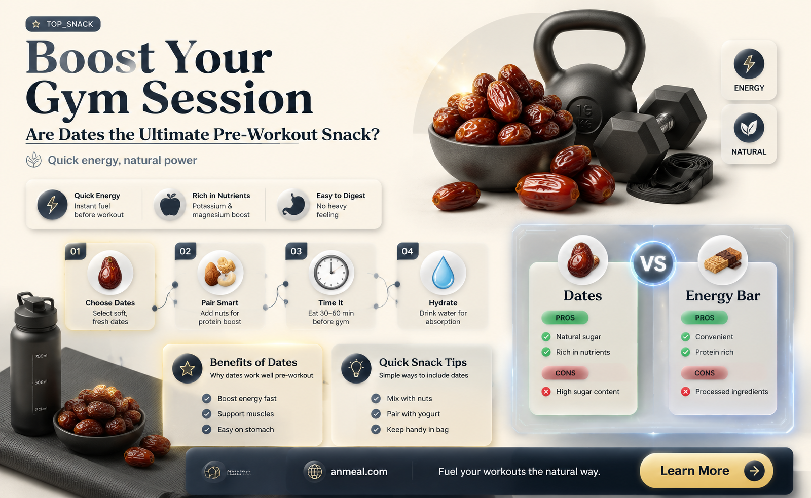 are dates a good pre workout snack