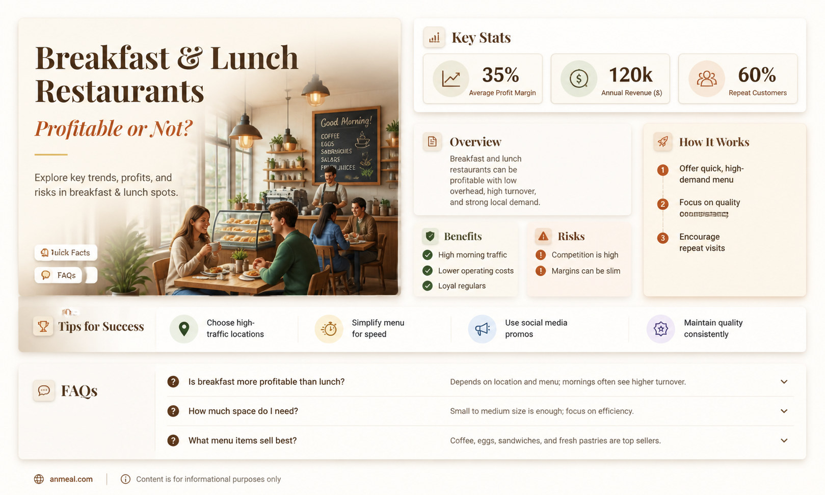 are breakfast and lunch restaurants profitable