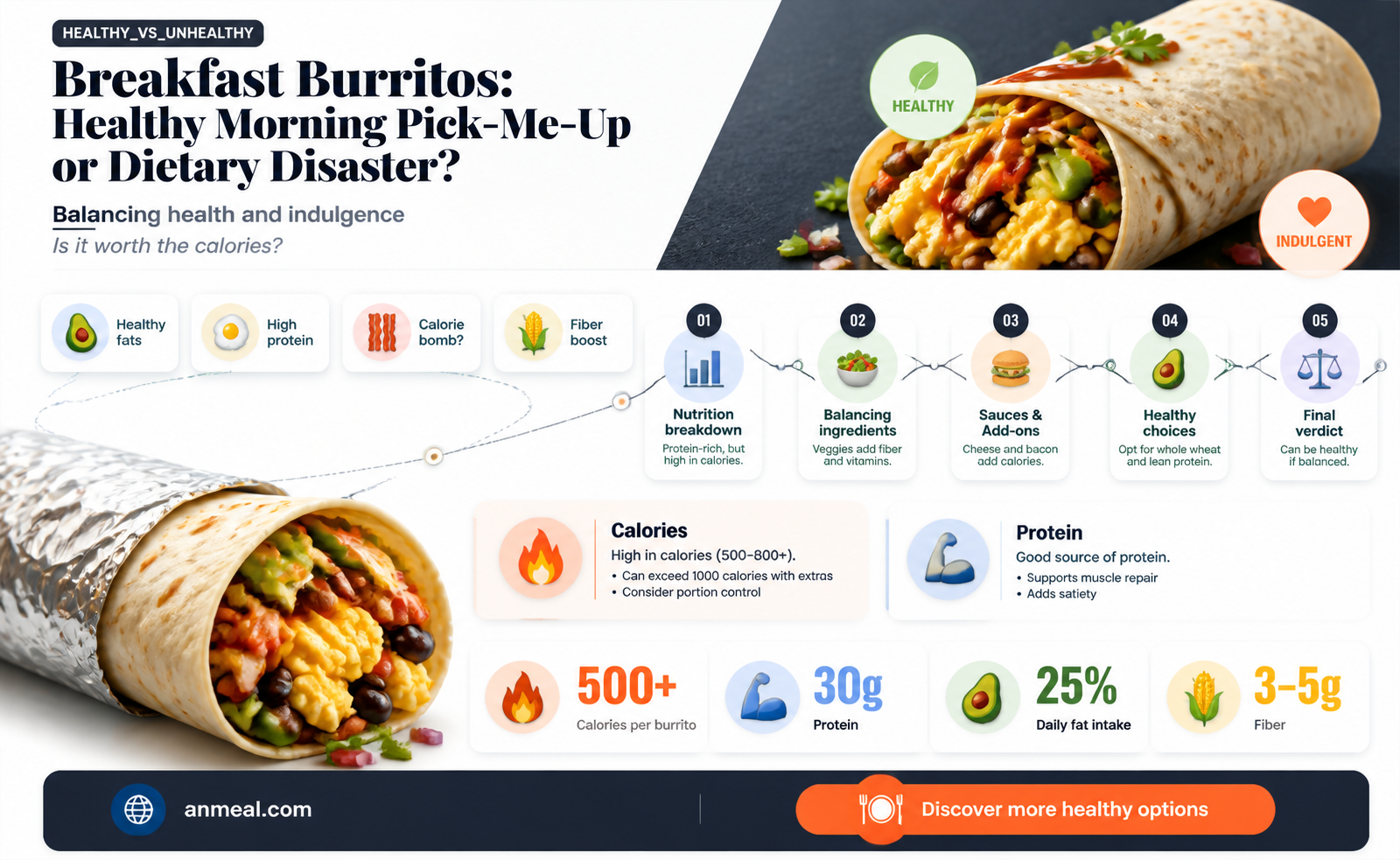 are breakfast burritos bad for you