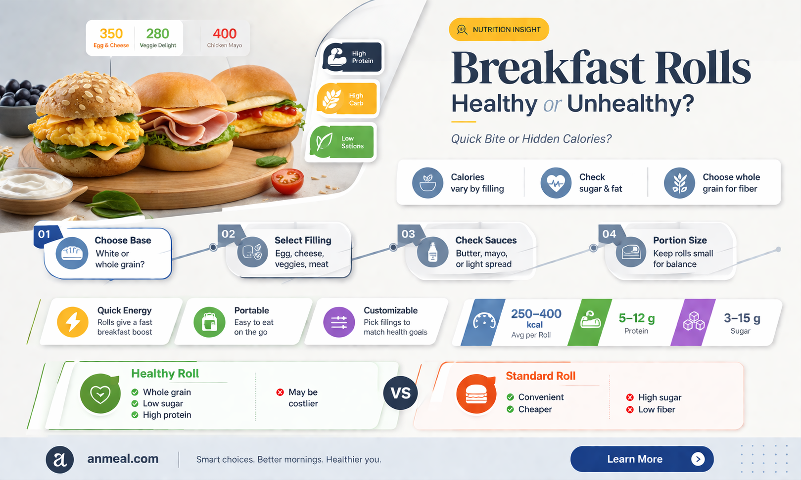 are breakfast rolls bad for you