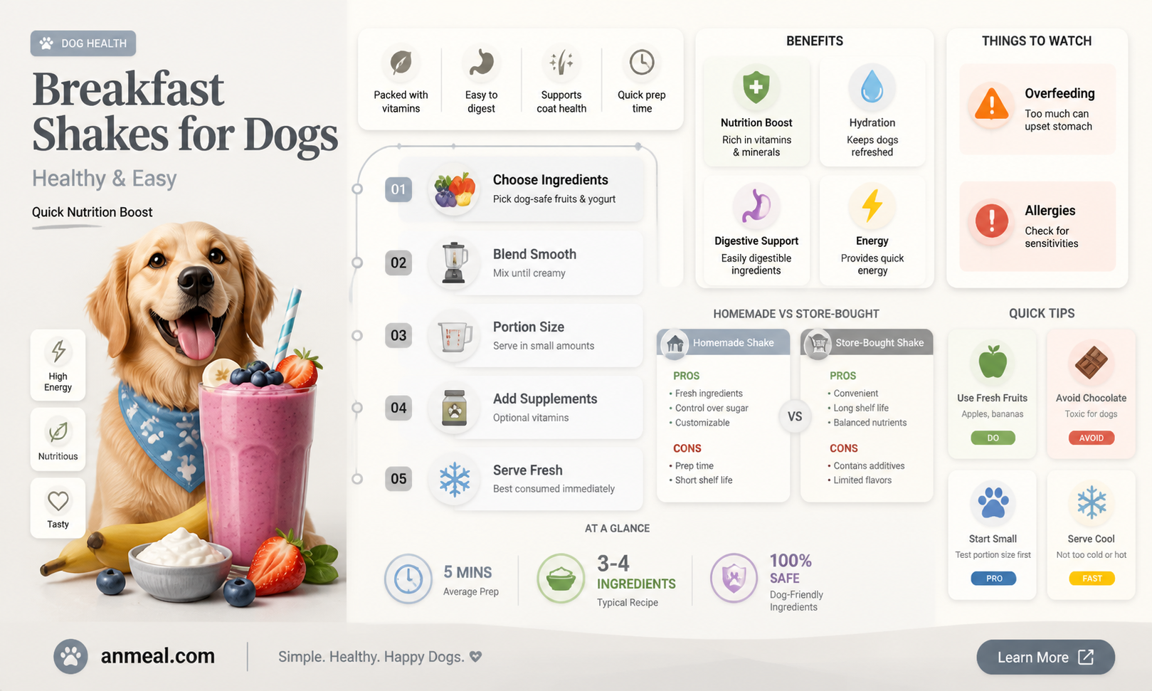 are breakfast shakes bad for dogs