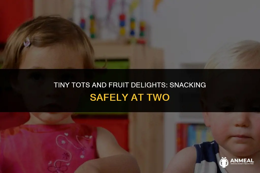 can 2 year old eat fruit snacks