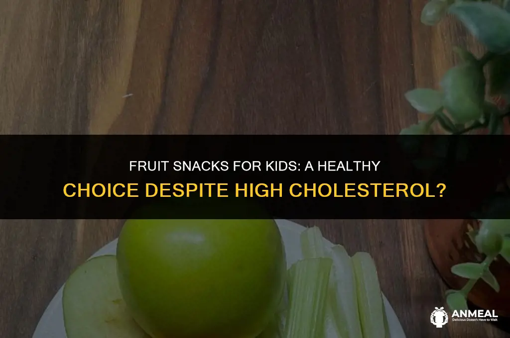 can a child with high cholesterol have fruit snacks