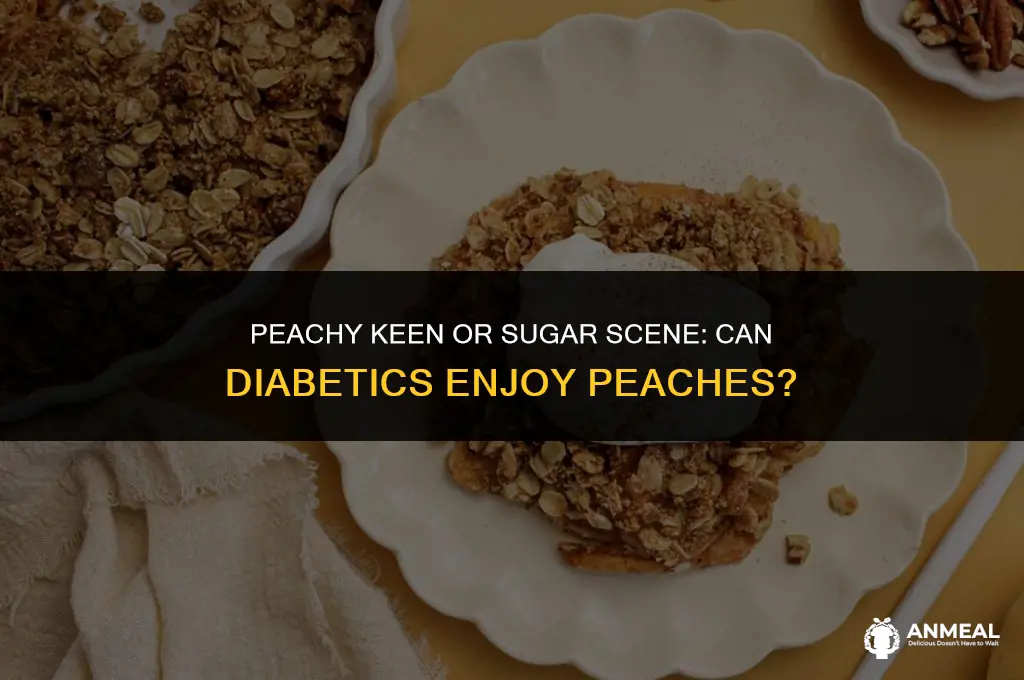 can a diabetic eat a peach as a snack