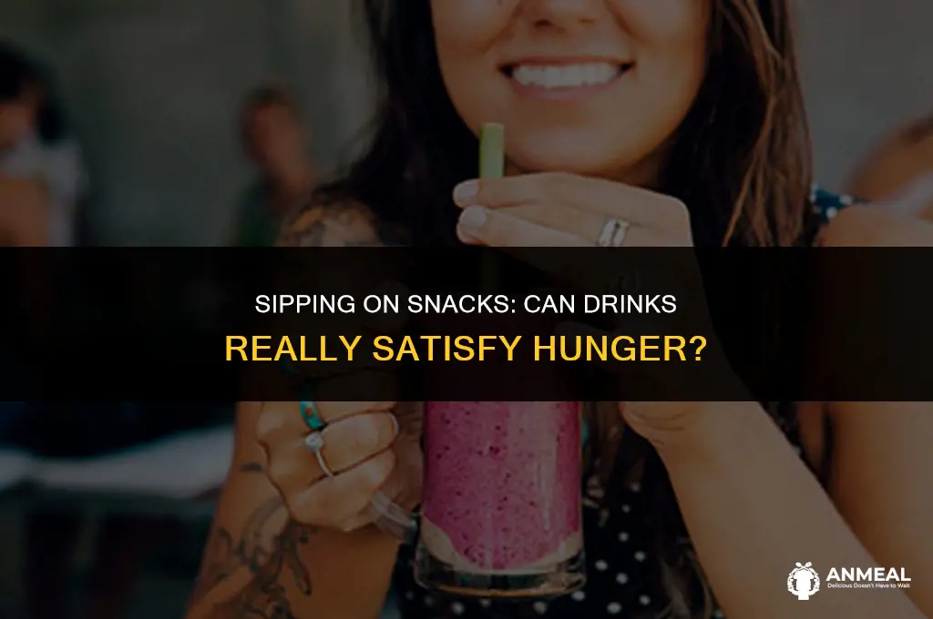 can a drink be a snack