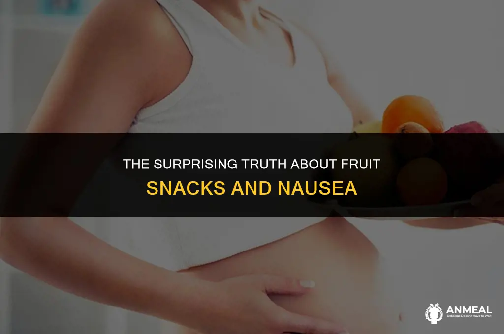 can a fruit snack cause vomiting