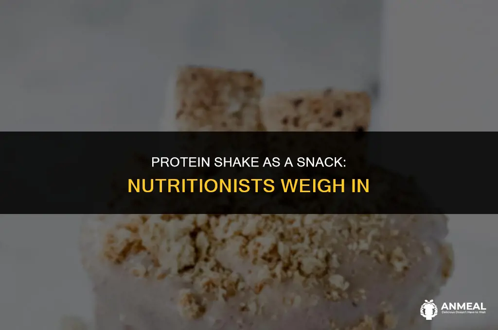 can a protein shake be a snack