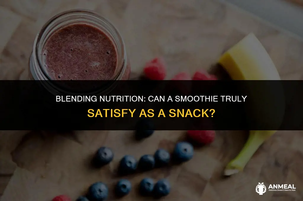 can a smoothie be a snack