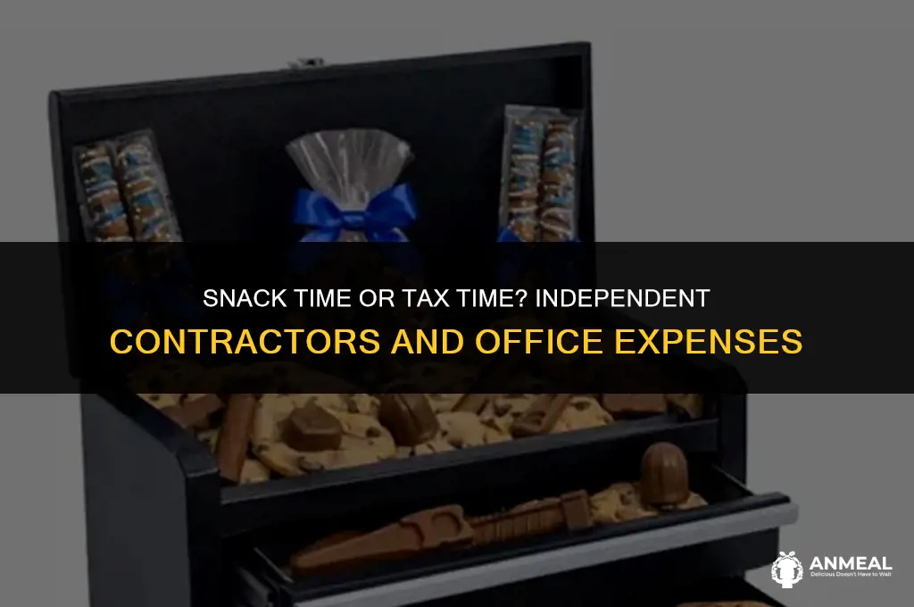 can an independent contractor deduct office snacks
