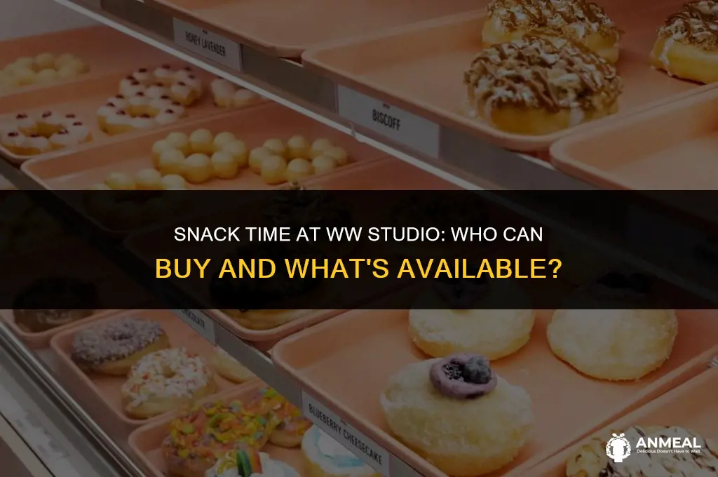 can anyone buy snacks at ww studio