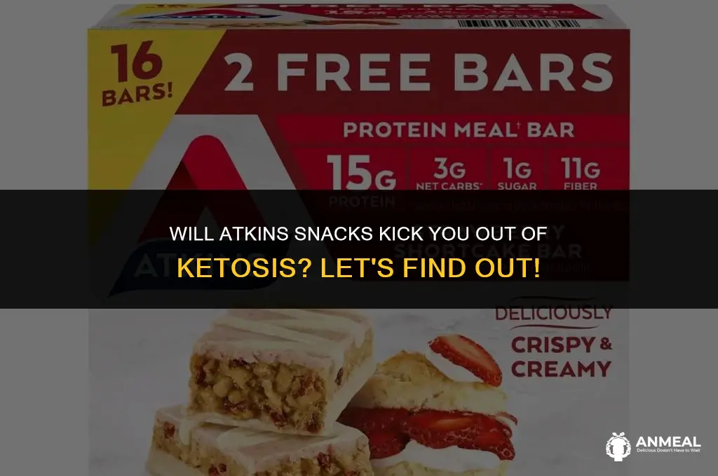 can atkins snacks take you out of ketosis