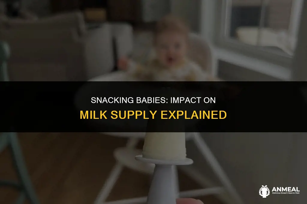 can baby snacking mess up milk supply