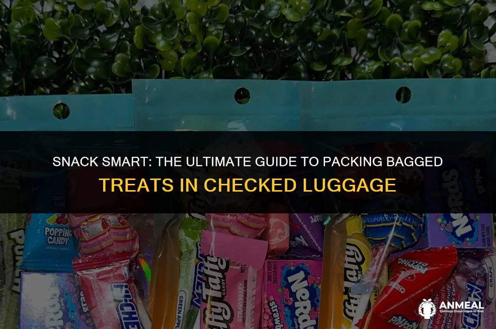 can bagged snacks go in checked luggage