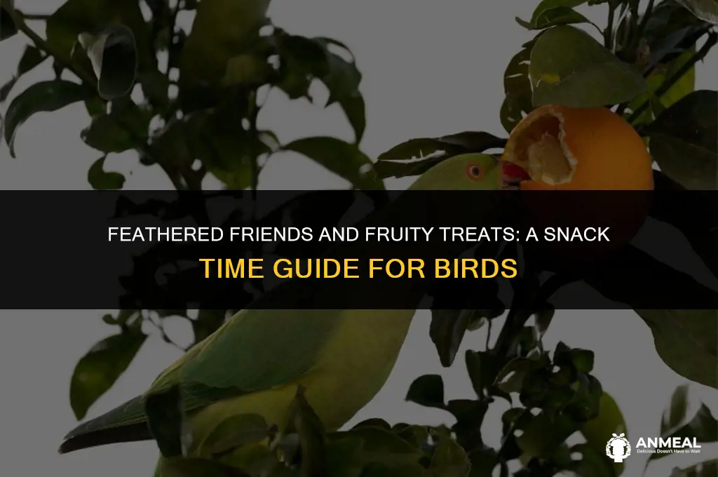 can birds eat fruit snacks