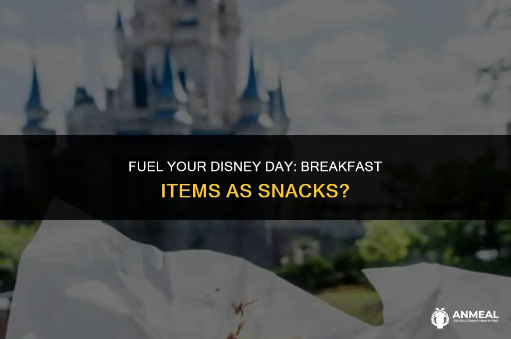 can breakfast items count as snacks at walt disney world