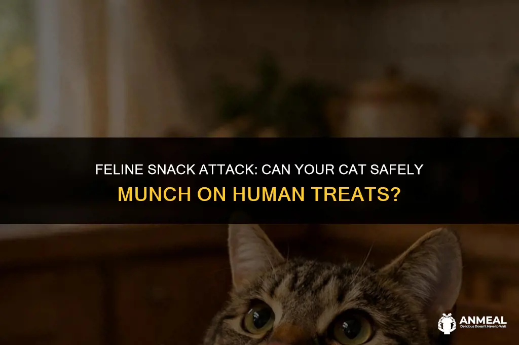 can cats eat human snacks