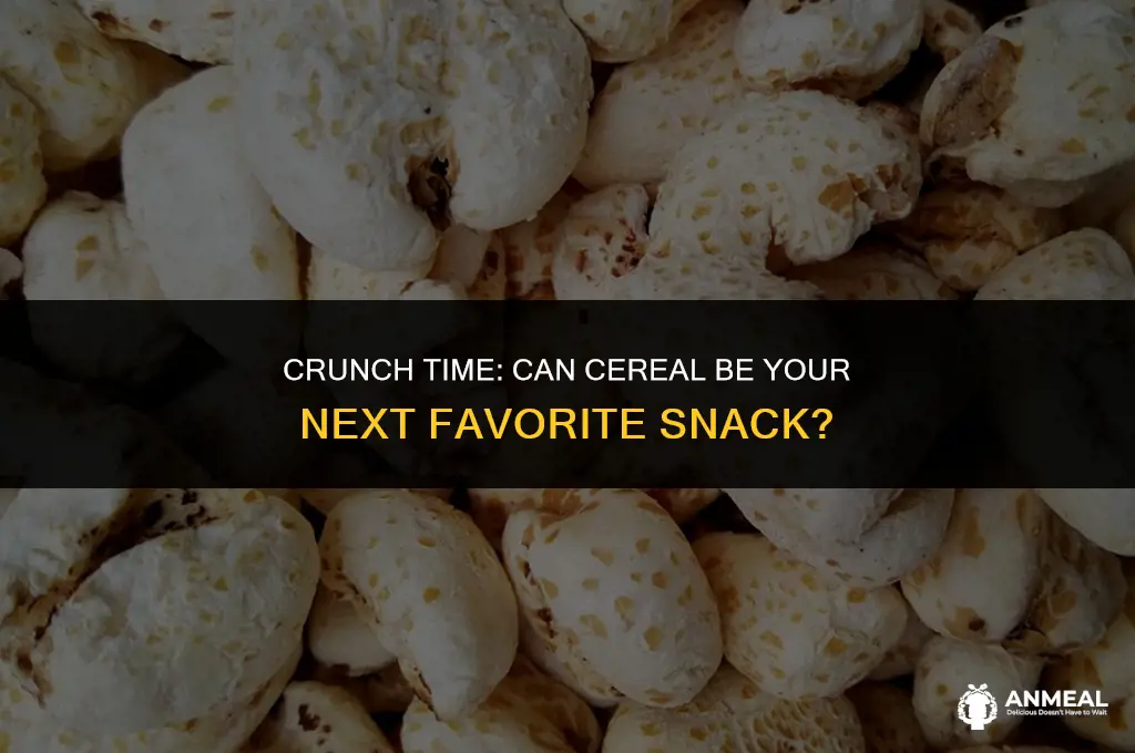 can cereal be a snack