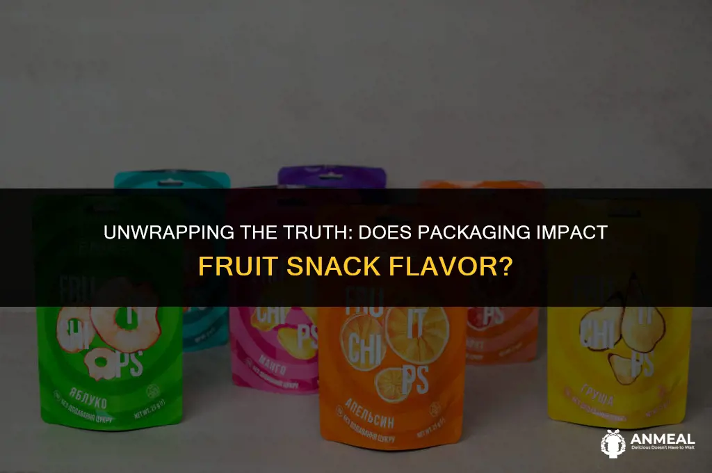 can changing the wrapper make fruit snacks taste different
