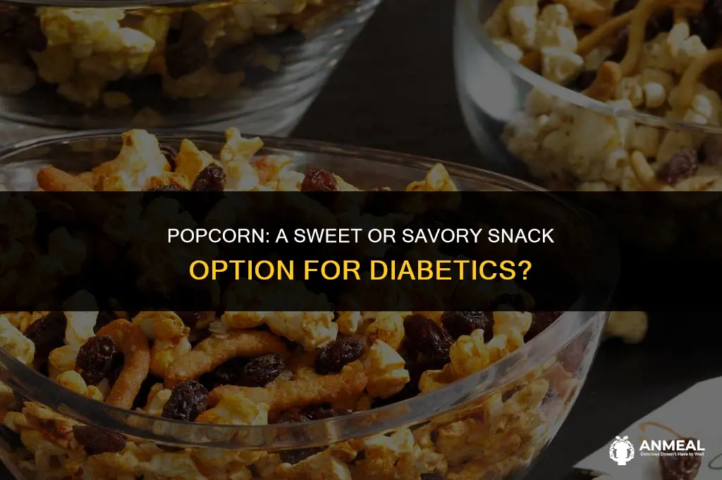 can diabetics eat popcorn as a snack