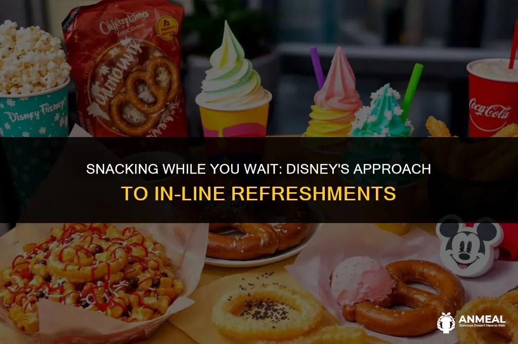 can disney serve snacks to people in line
