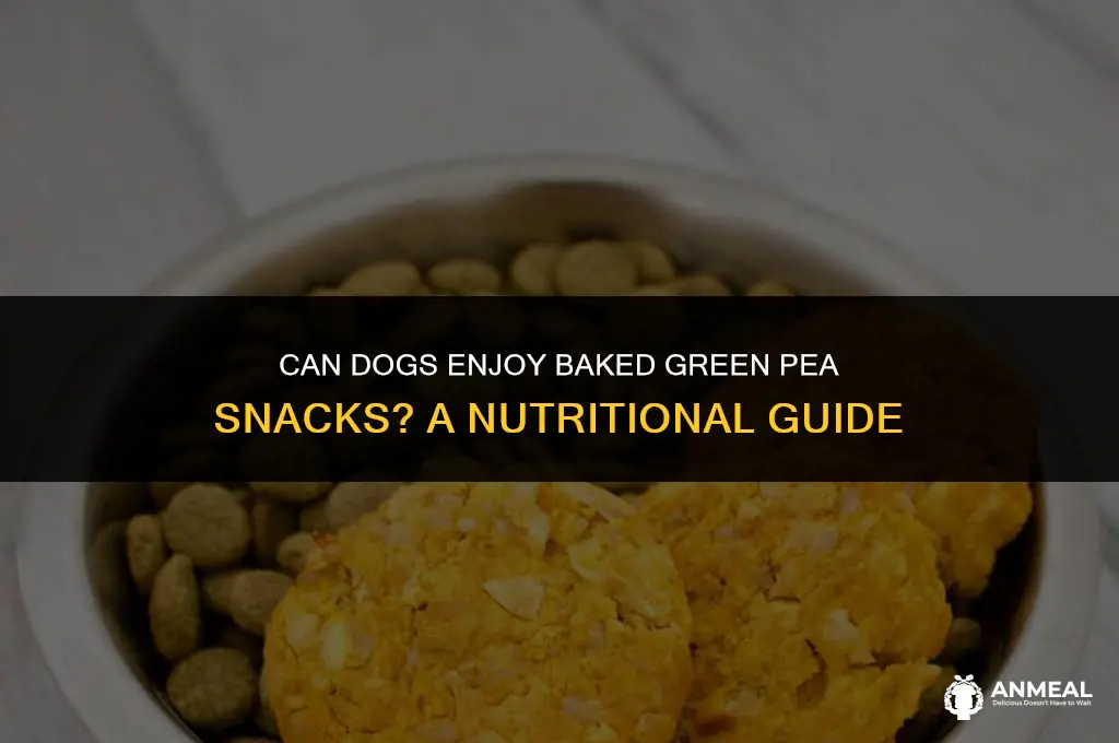 can dogs eat baked green pea snacks