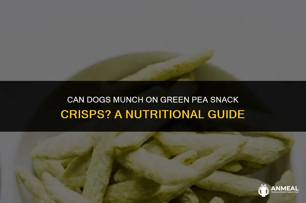 can dogs eat green pea snack crisps
