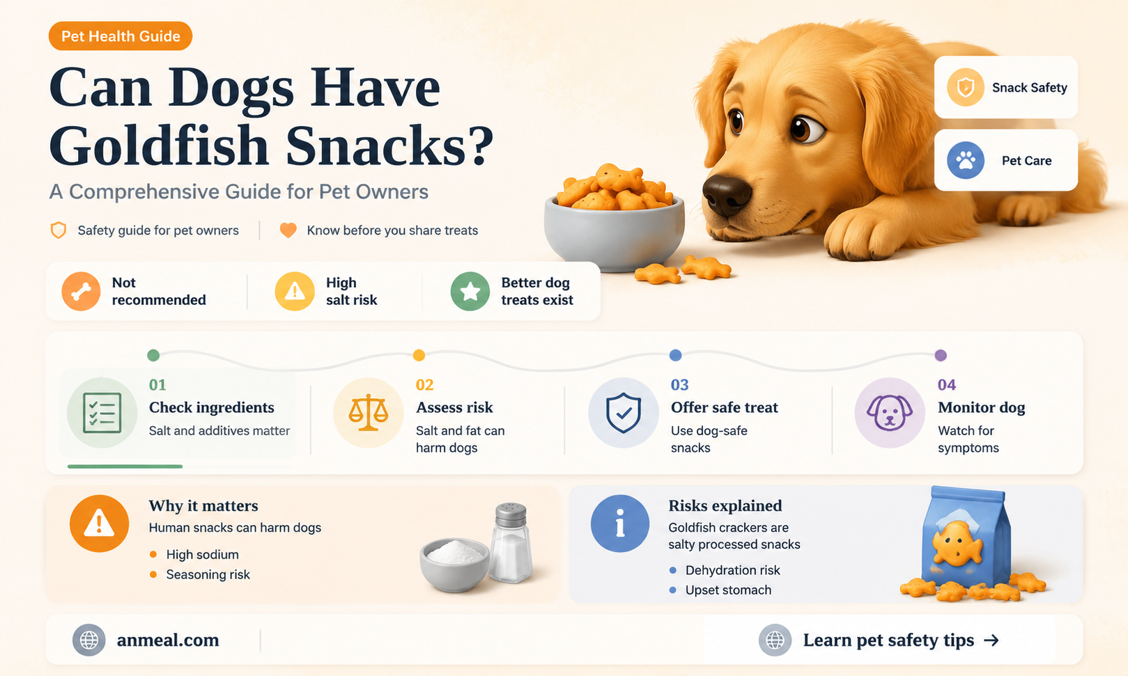 can dogs have goldfish snacks