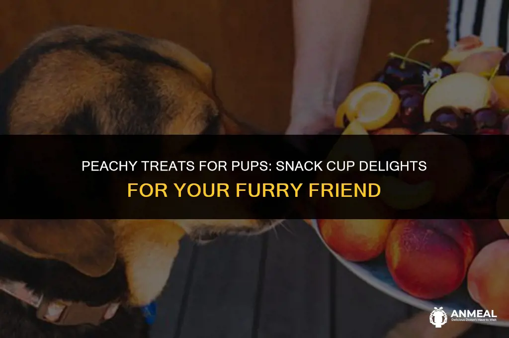 can dogs have peaches from a snack cup