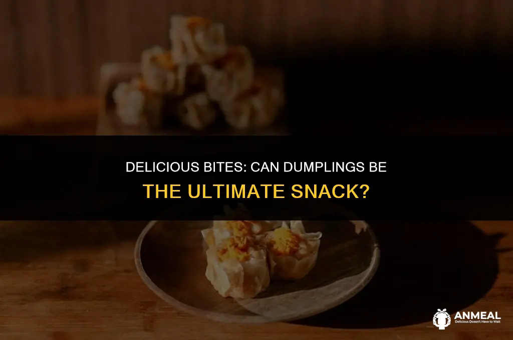 can dumplings be considered snacks