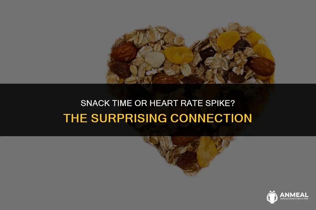 can eating a snack raise your heart rate