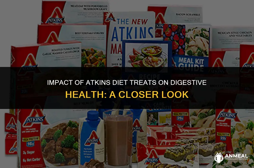 can eating atkins diet treats and snacks affect your stomach