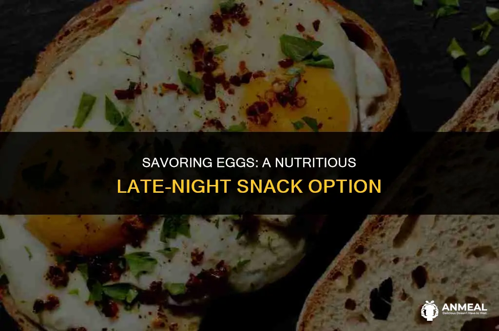 can eggs be eaten as a late night snack