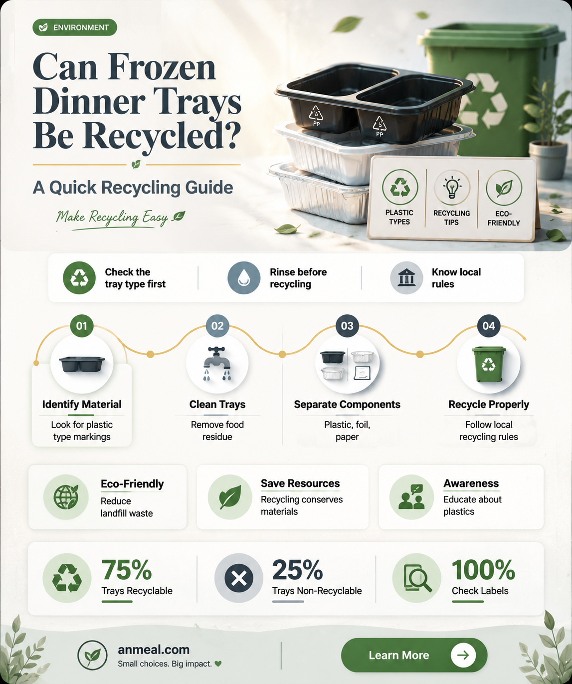 are frozen dinner trays recyclable