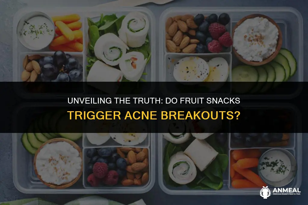 can fruit snacks cause acne