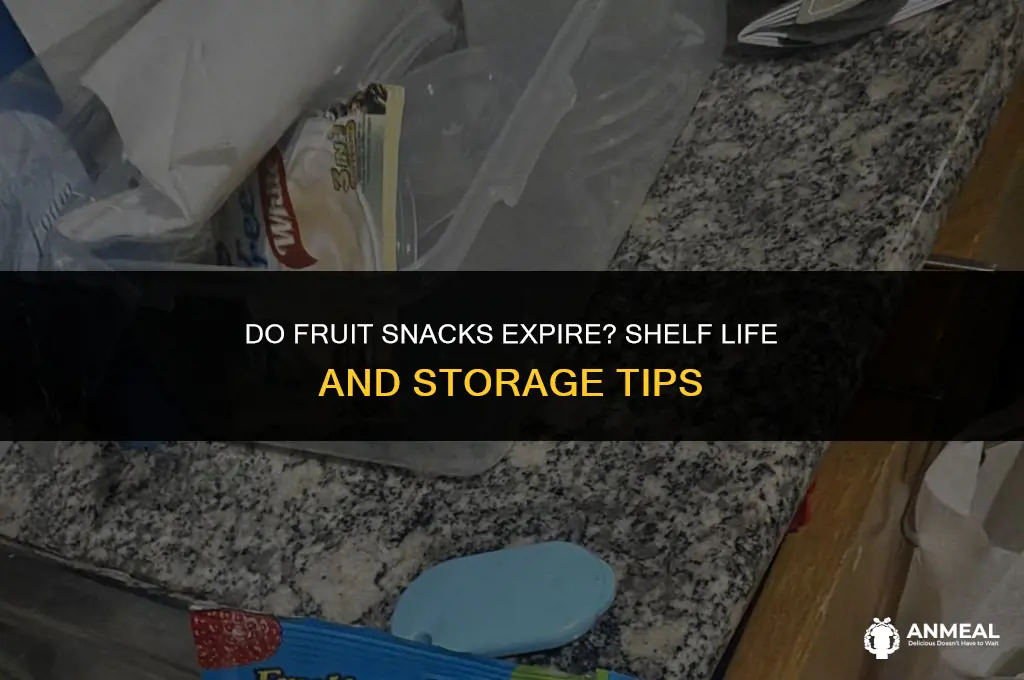 can fruit snacks go bad