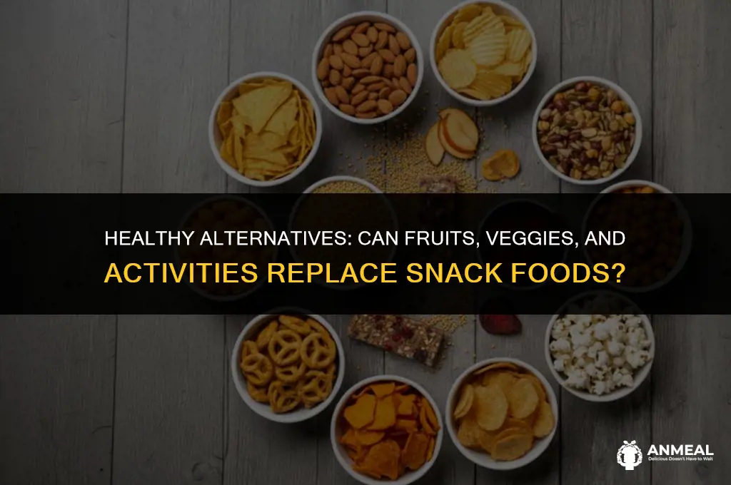 can fruits and vegetables and activities substitute for snack foods
