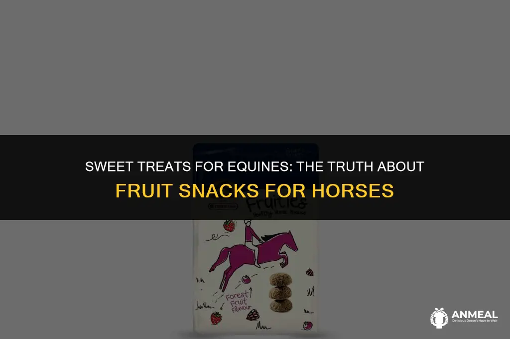can horses have fruit snacks
