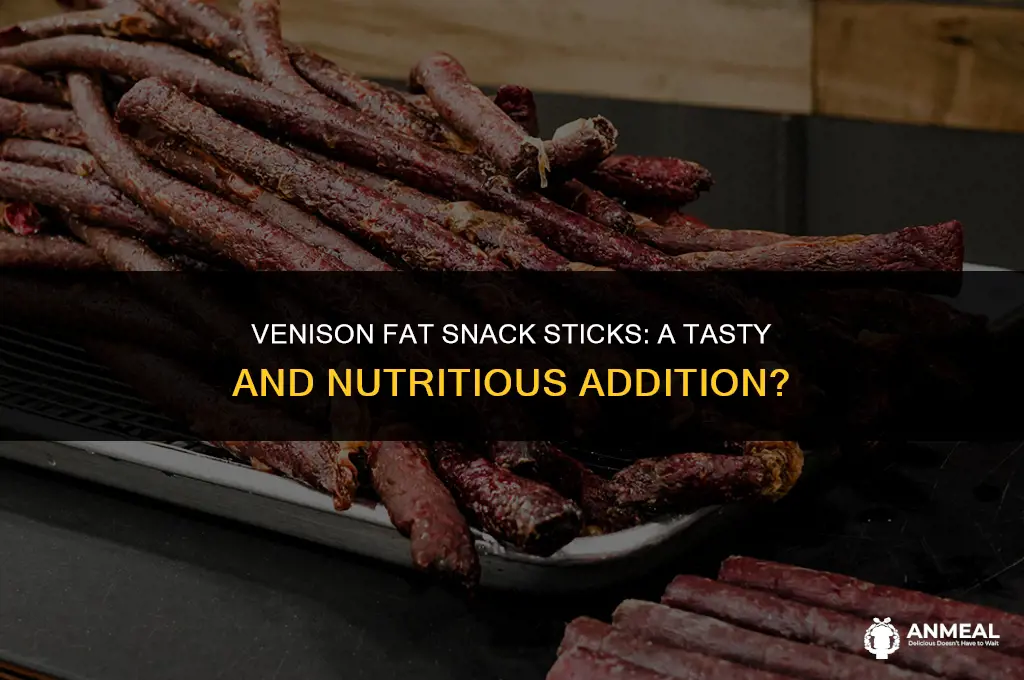 can i add venison fat to my snack sticks