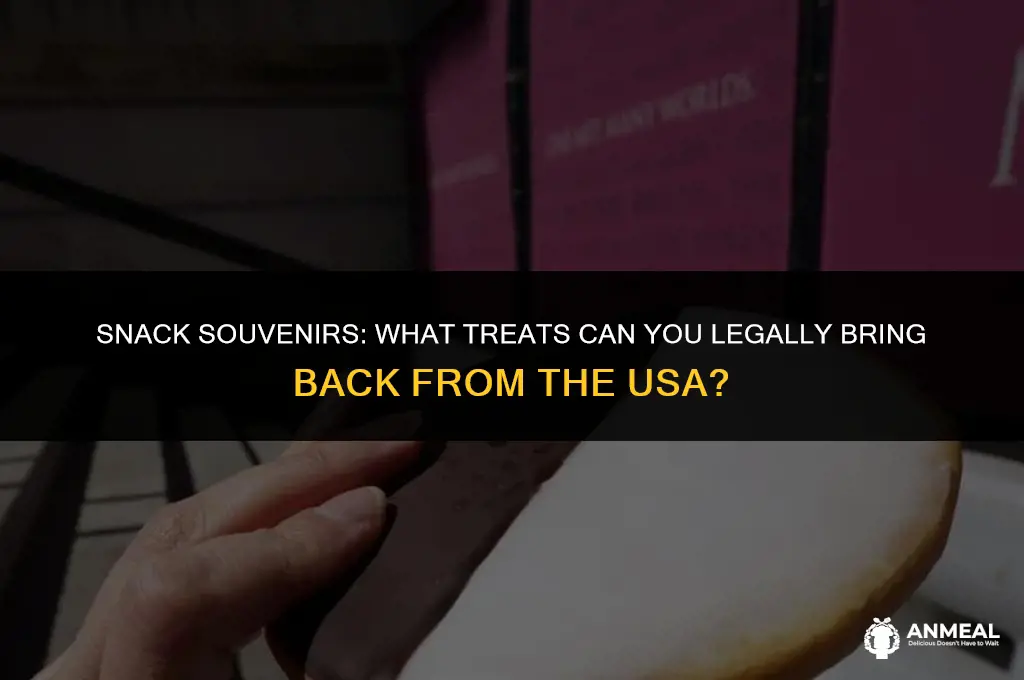 can i bring back snacks from the usa