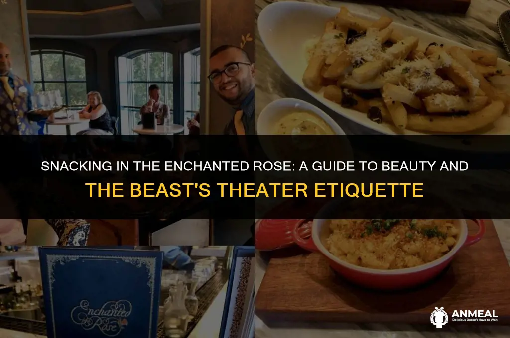 can i bring drink snack in beauty and the beast