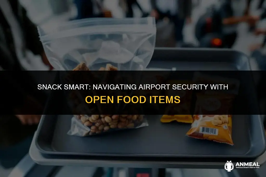can i bring open snacks through security