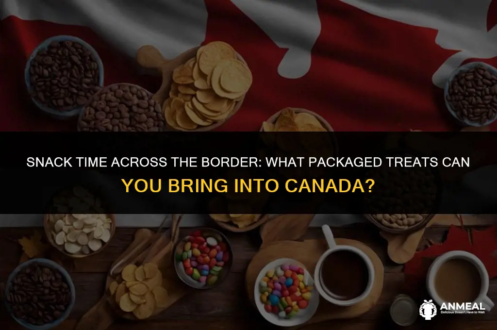 can i bring packaged snacks into canada