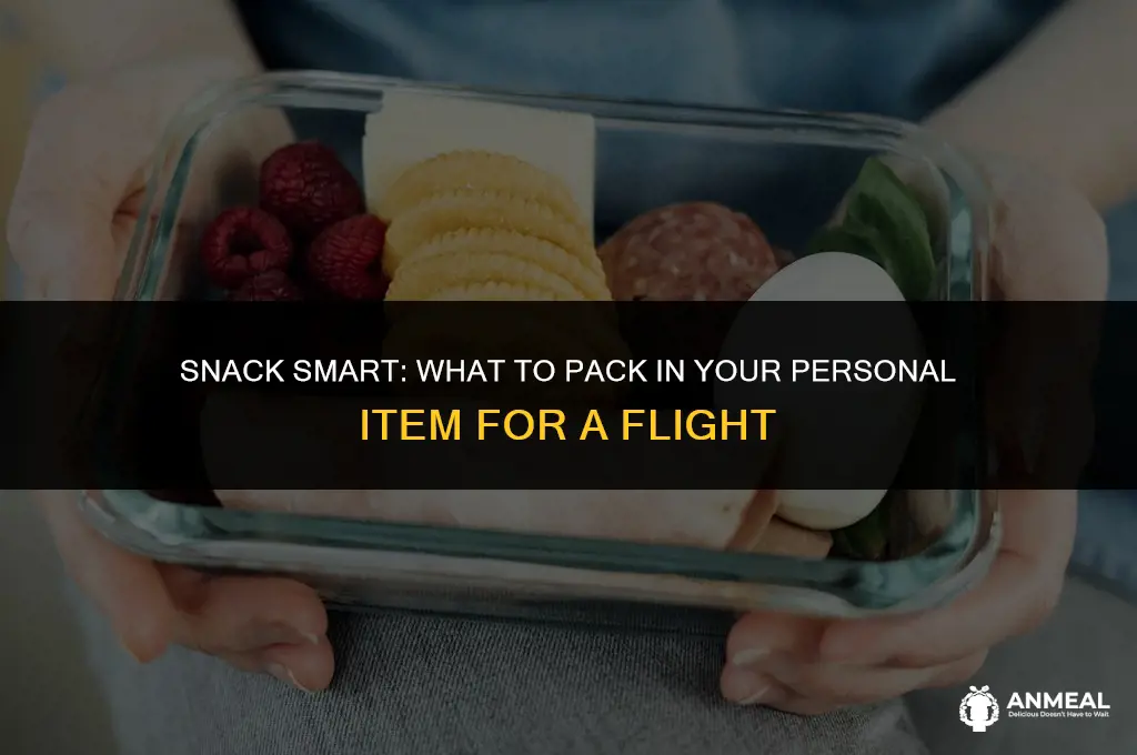 can i bring snacks in my personal item